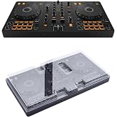 Pioneer DDJ-FLX4 DJ Controller Bundle with Decksaver Protective Cover | Beginner rekordbox &amp; Serato rig with Smart Fader, USB-C bus power, and a smoke-clear polycarbonate case for gigs &amp; travel