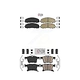 AmeriBRAKES Front Rear Ceramic Disc Brake Pads Kit