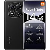 XIAOMI Redmi Note 14 Pro 5G + 4G LTE (for Tmobile Mint Tello &amp; Global) (512GB + 12GB) NFC 6.67" 120Hz 200MP Pro AI Camera Model 24090RA29G Unlocked Dual Sim (Midnight Black)