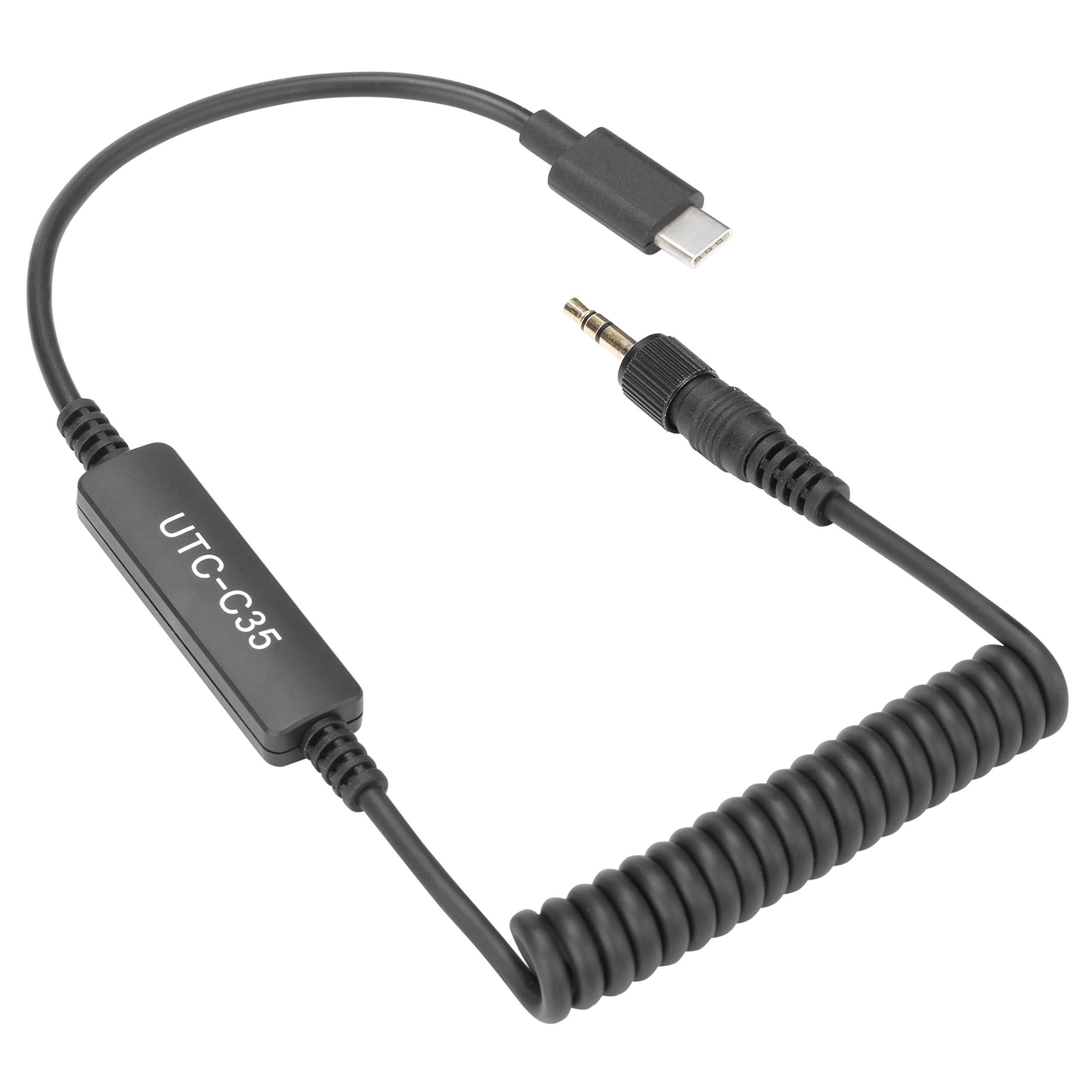 Saramonic Locking 1/8" TRS Male to USB Type-C Output Cable with A/D Converter for Android Smartphones & Tablets or PC/Mac (UTC-C35)
