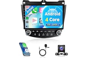 2G+64G Car Radio for Honda Accord 2003-2007, Rimoody Android 13 Car Stereo with Carplay Android Auto 10.1'' Touchscreen GPS WiFi Mirror Link Bluetooth FM/RDS HiFi SWC Backup Camera Microphone