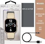Reflex Active Series 23 Smart Calling Watch Cream Strap Pale Gold Alloy view 5