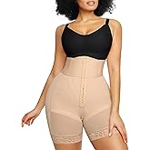 SHAPELLX High Waisted Body Shaper Shorts Shapewear for Women Tummy Control Thigh Slimming Slip Shorts Butt Lifting Shapewear
