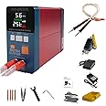 GLITTER 801H Battery Spot Welder 21 KW Capacitor Energy Storage Pulse Welding Machine, Mini Portable Spot Welding Equipment for 18650, LiFePO4 Lithium Battery Pack Building
