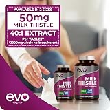 EVO Nutrition Milk Thistle Tablets 80% Silymarin 180 Vegan UK Made view 4