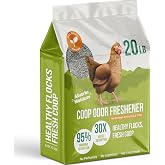Chicken Coop Refresher - 20 Pounds: All-Natural Odor Eliminator, Moisture Absorber, and Ammonia Neutralizer - Deodorizer,Chicken Coop Accessories for Chickens Run- Remove Smell of Chicken Coops