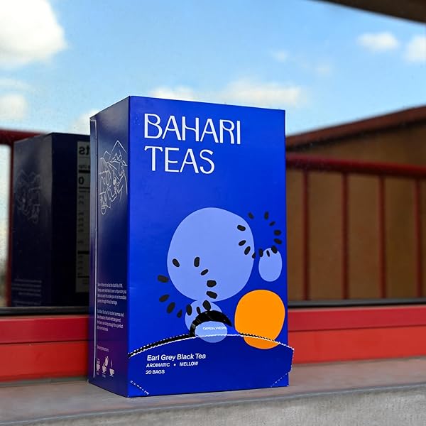 BAHARI TEAS -KENYAN GROWN EARL GREY BLACK TEA (20 TEA BAGS)