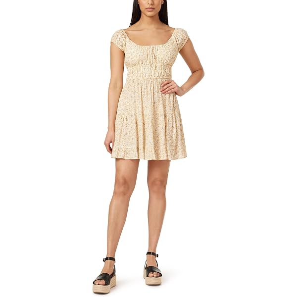 Billabong Women's Straight Round Woven Mini Dress -Cool Whip, X-Small at  Amazon Women's Clothing store