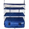 Stow-N-Go Portable Luggage System - Large - Blue, Packable Hanging ...