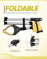 SLAH 32in 81cm Litter Picker Grabber Stick Yellow Rotating 360° Reach Aid view 4