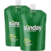 Sunday Green Machine Fertilizer, 42.3oz, 2 Pack - Lawn Fertilizer for Lush Growth - Includes Universal Sprayer Attachment - C