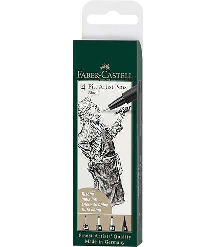 Faber-Castell Inktpen Pitt Artist Pen met 1,5 mm vulling Pitt Artist Pen B penseelpunt, wit