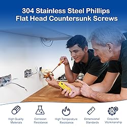 MroMax 50Pcs #6-32 Extra Long Outlet Screws, #6-32