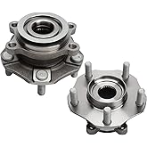[Pair] DRIVESTAR 513364 Front Wheel Hub & Bearing Assembly for Chevrolet City Express 2015-2018, for Nissan Leaf 2013-2017, for Nissan NV200 2013-2019, for Nissan Sentra 2013-2019, 5 Lugs with ABS