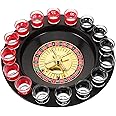 Sosoport Shot Roulette Drinking Game Glass Roulette Shot Glass Roulette Drinking Game Set Party Games Supply for KTV Live House Bar