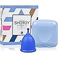 SHORDY Menstrual Cup, Single Pack (Large) with Box, Soft & Flexible, Copa Menstrual Kit for Women | Up to 12 Hours of Comfort, Eco-Friendly & Safer Alternative to Pads & Tampons (Blue)