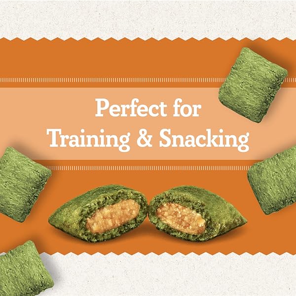 GREENIES SMARTBITES IMMUNE SUPPORT CRUNCHY & SOFT DOG TREATS, CHICKEN FLAVOR, 28 OZ.