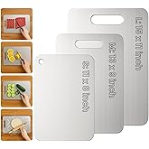 Titanium Cutting Board Set of 3, 2025 New Upgrade 100% Pure Titanium Cutting Boards for Kitchen, Hygiene & Durability Non Stick Chopping Board, 3Pcs Double Sided Cutting Boards (S+M+L)