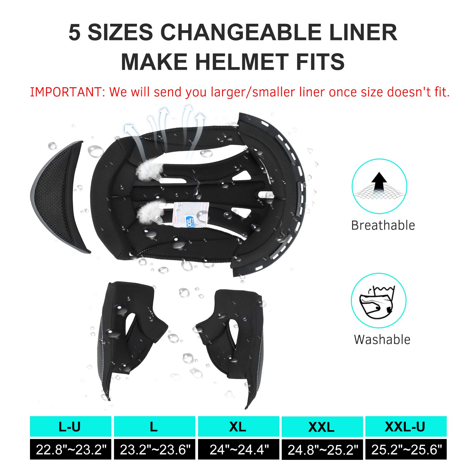 Bluetooth Motorcycle Helmet FreedConn BM12 DOT Full Face Bluetooth Helmets Motorcycle Dual Visor Helmet with Integrated Intercom System/ 2~3 Riders Pair/ 500M/ FM/ MP3/ Voice Dial (Matte Black, XXL)