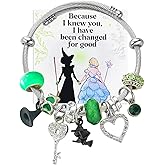 BSRGUDE Witch Merch,Pink and Green Bracelet,Elphaba Glinda Matching Friendship Bracelets for Women Fans,Bestie Couples Long Distance Relationship Walentine's Day Gifts