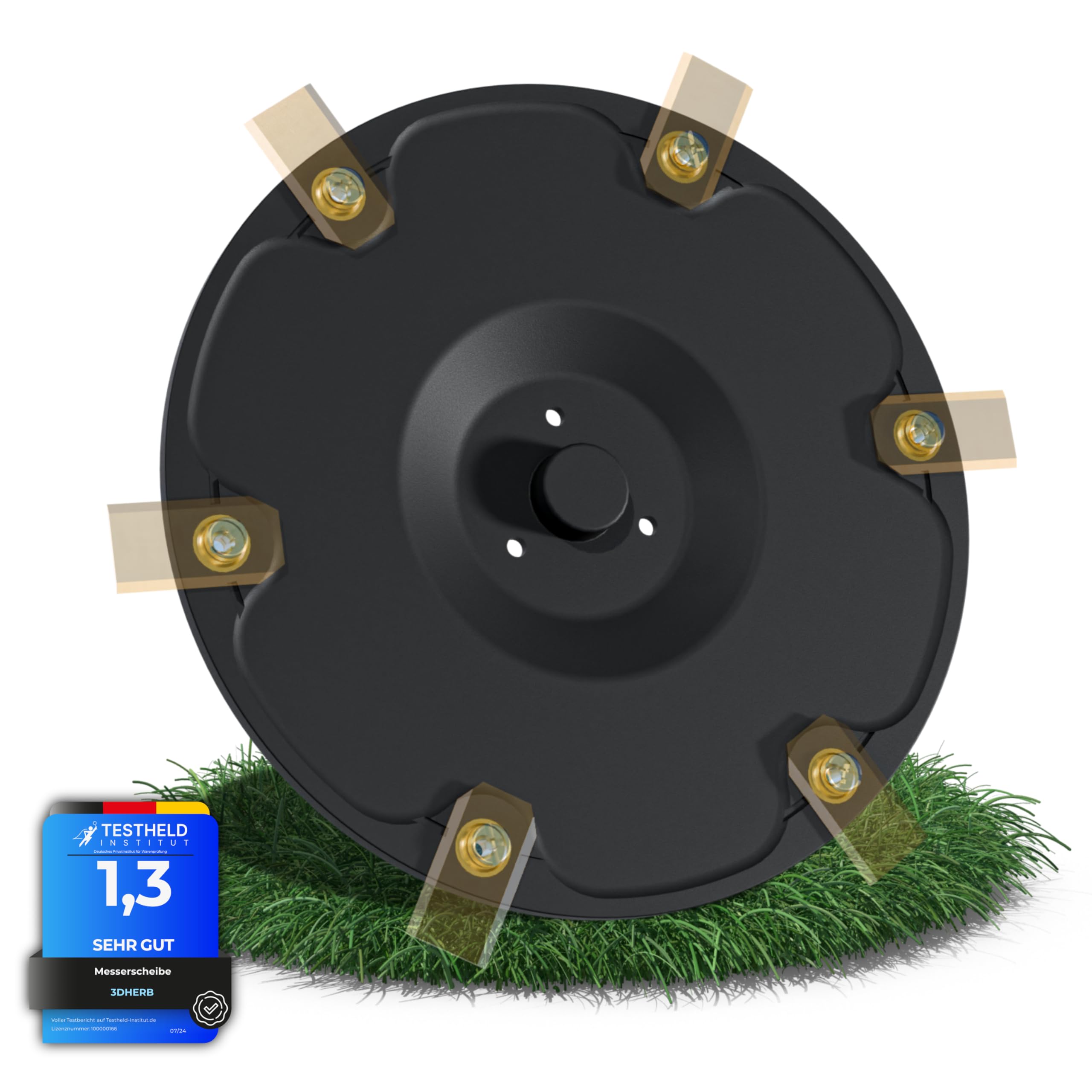 6 Blade Discs Compatible with Segway Navimow H-Series H500E, H800E, H1500E, H3000E-VF - Robotic Lawnmower Premium Mower Disc Made of Fibreglass Reinforced Plastic for 6 Blades (for H Series - without