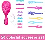 Barbie Styling Head Blonde Hair with 20 Colorful Accessories Toy view 4