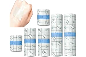AEIMIAIDE 6Rolls Tattoo Aftercare Bandage (2 in, 4 in, 6 in Wide) x2 Yard, Second Skin Bandage, Waterproof Tattoo Aftercare f
