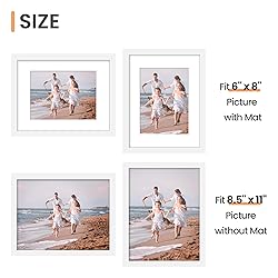 upsimples 8.5x11 Picture Frame Set of 10, Display