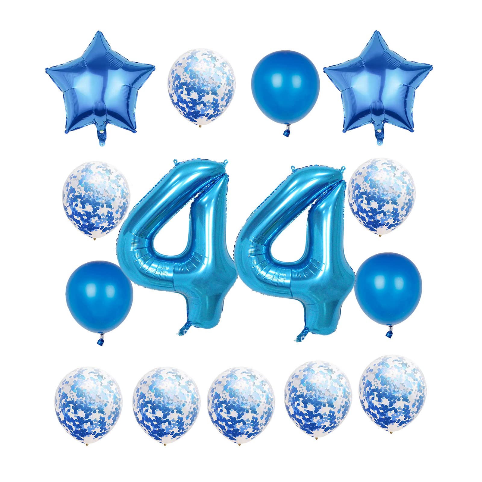 Photo 1 of 44th Birthday Decorations Party Supplies,Blue Number 44 Balloon,40 Inch Giant Foil Mylar 44th Balloons Decoration for men and women,Large Helium Numbers 44 Balloon for 44th Anniversary Events Supplies