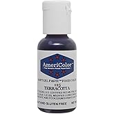 AmeriColor, Terracotta, 0.75 Ounce Bottle, Soft Gel Paste Food Color