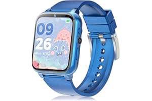 TGFBH Kids Smart Watch for Boys Girls, Watch for Kids with 26 Games Camera Music Player Flashlight, 1.69'' HD Touchscreen Smartwatch Kids Watches Birthday Christmas Stocking Stuffers Gift Toy for Age 5-12