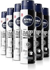 NIVEA MEN Invisible for Black & White Original Anti-Perspirant Spray 250ml x6