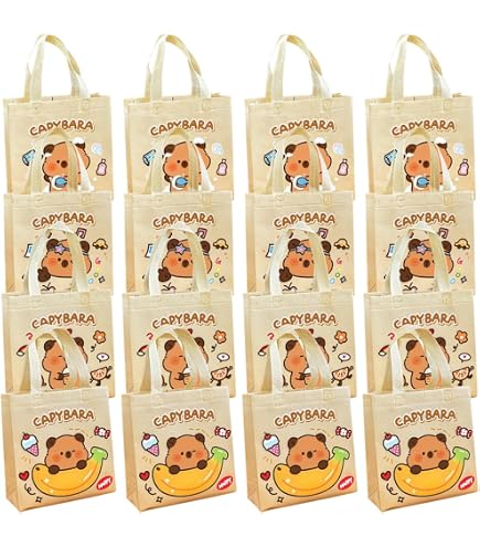 12 Bolsitas De Dulces Con Temática De Capibara Para Fiestas - Detalles Para Cumpleaños, Baby Showers Y Celebraciones