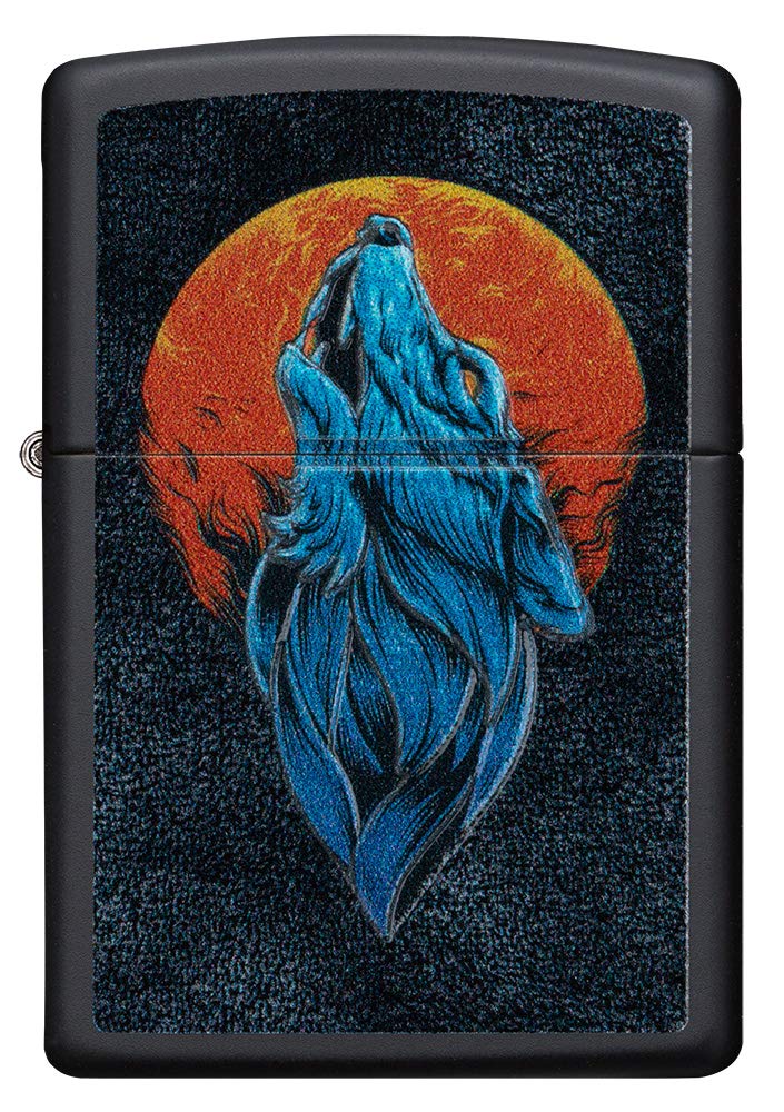 Zippo Lighter, Metal, Black Matte, Normal