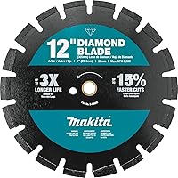 Makita B-69668 12" Diamond Blade, Segmented, Dual Purpose