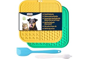 LUKITO Licking Mat for Dogs and Cats, Premium Lick Mats with Suction Cups for Dog Anxiety Relief, Cat Lick Pad for Boredom Reducer, Dog Treat Mat Perfect for Bathing Grooming