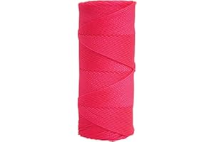Kraft Tool BC355 Braided Masons Line with 500-Feet Tube, Fluorescent Pink