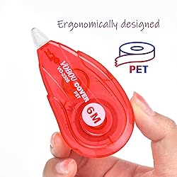 Vobou White Correction Tape, Easy To Use Applicator