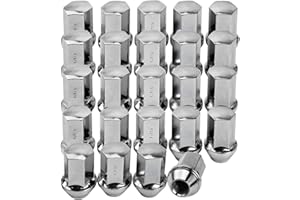 REEAUTO M14x1.5 Lug Nuts Replacement for Silverado Tahoe Suburban Tahoe Suburban Escalade XT5 XT6, 24 Pcs 7/8 Hex 1.77 Inch OEM Factory Style Large Acorn Seat Lug Nuts
