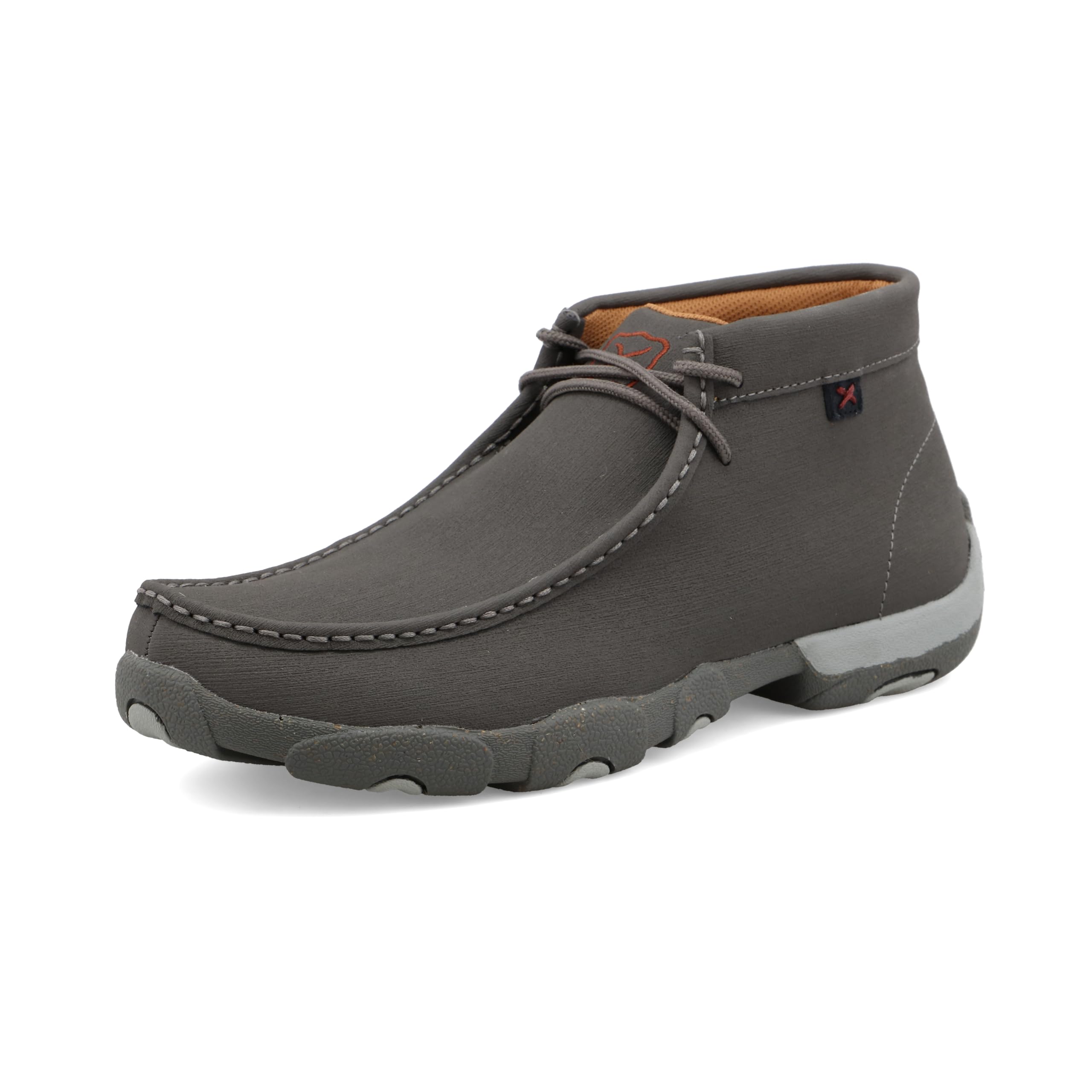 Twisted X Men's Chukka Driving Moc, Moc Toe with CellSole, Dark Grey & Grey, 14 M Image