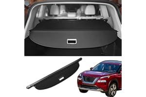 Rongtaod Cargo Cover Compatible with 2021-2025 Nissan Rogue Cargo Cover Retractable Trunk Shade Shield Security Cover 2024 Rogue Accessories