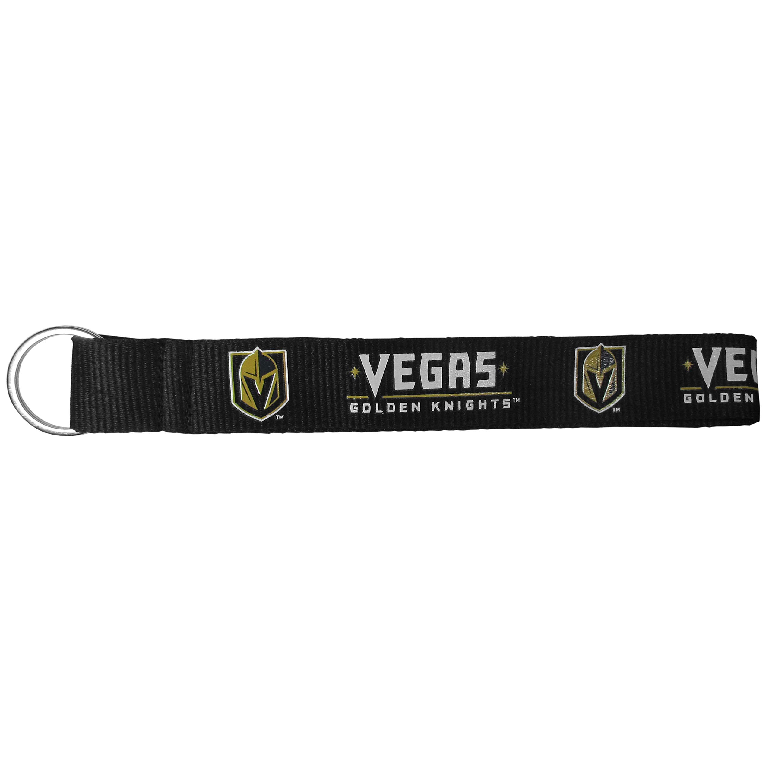 Siskiyou NHL Vegas Golden Knights Unisex SportsLanyard Key Chain, Black, One Size