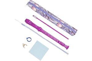 QIELIZI Recorder Instrument for Beginner Kids Adults,8-Hole Soprano Descant Recorder Music Flute with Cleaning Rod & Case Bag For School Student Home Entertainment(2-Abstract Star Night)