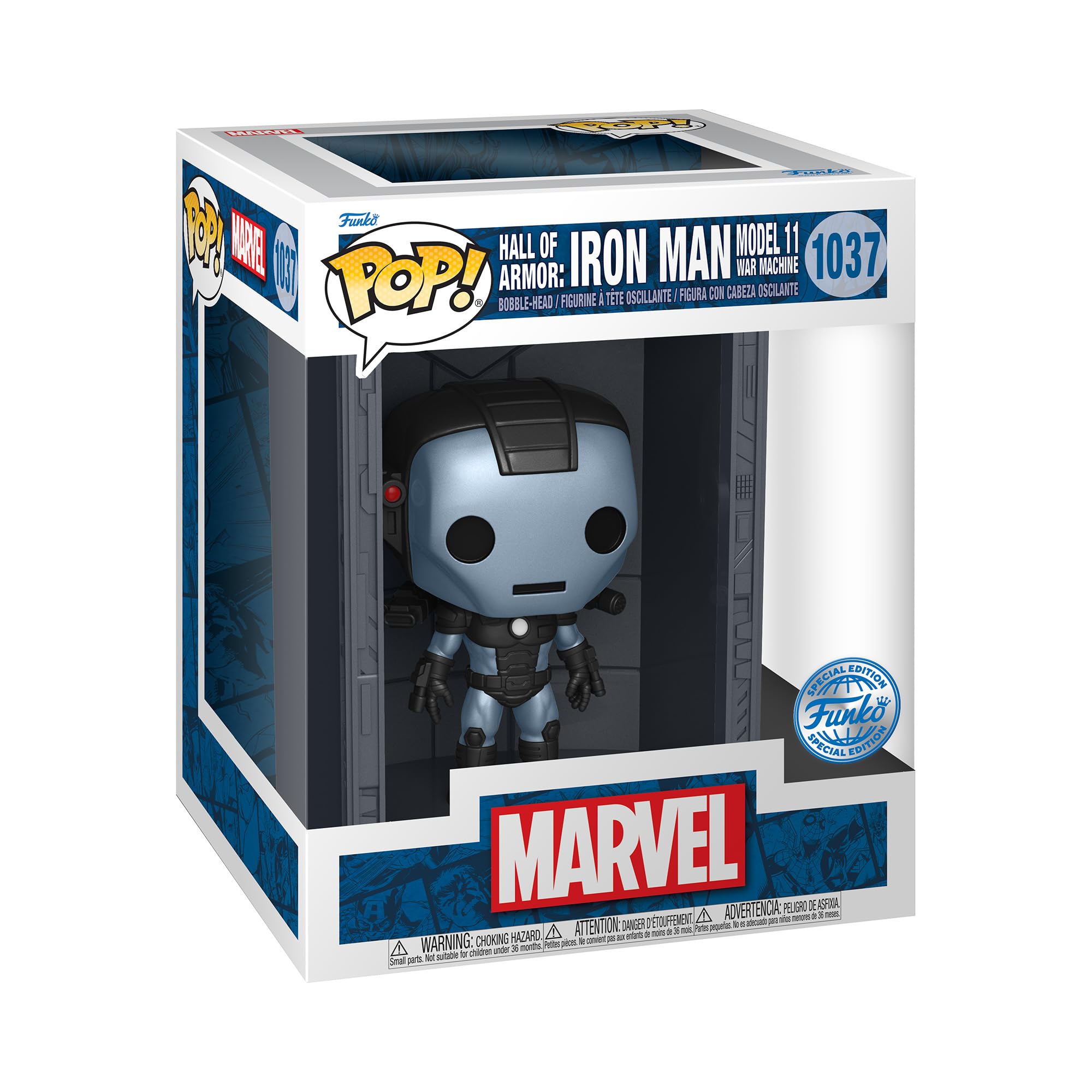 Funko Pop! Deluxe: Marvel HoA - MK11 War Machine - Metallic - Marvel Comics - Collectable Vinyl Figure - Gift Idea - Official Merchandise - Toys for Kids & Adults - Movies Fans