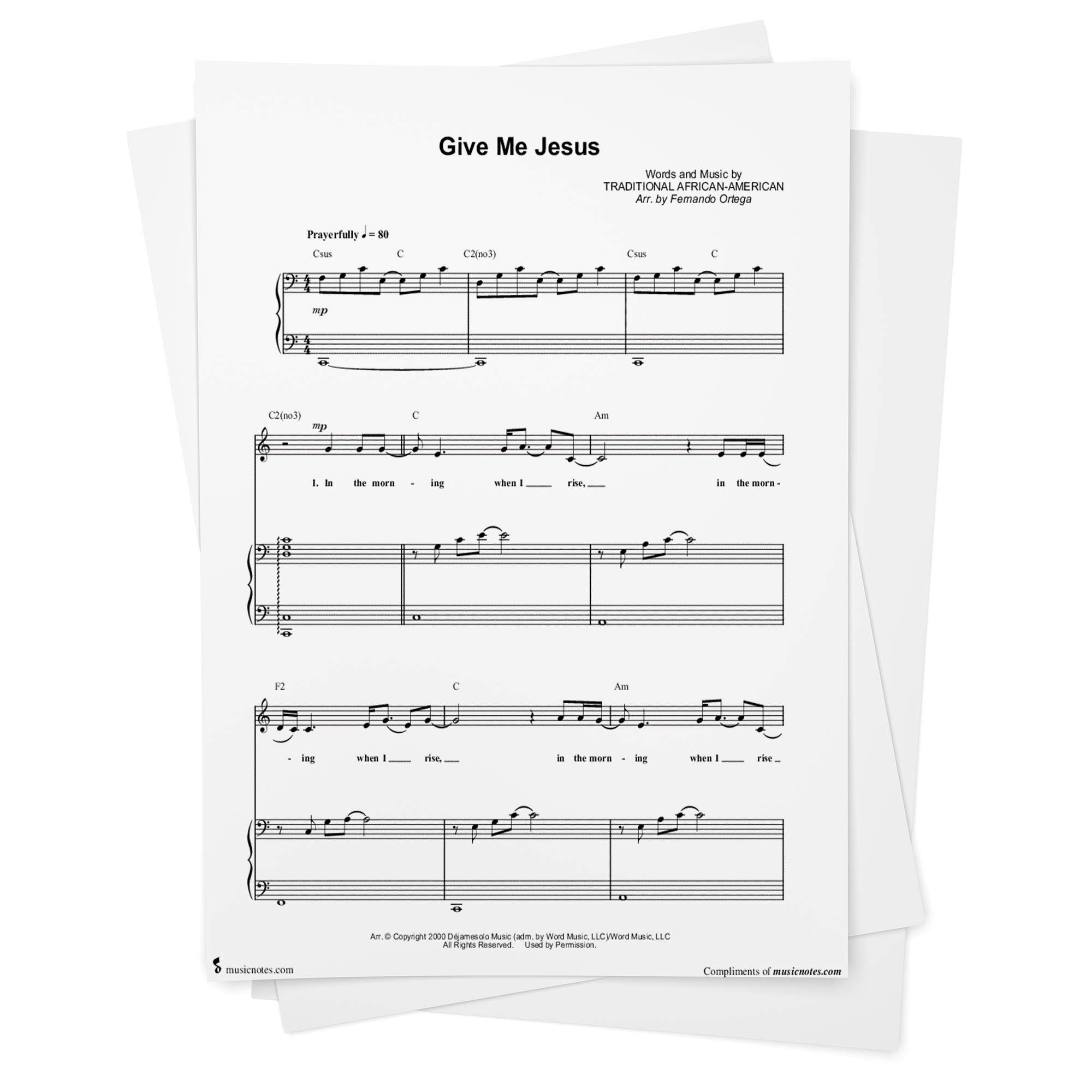 Give Me Jesus Sheet Music By Fernando Ortega Piano Vocal Chords Singer Pro From Musicnotes Fernando Ortega Fernando Ortega Traditional Afro American Amazon Com Books