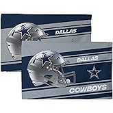 Northwest NFL Dallas Cowboys 2-Pack Fan Towel Set, 16" x 25" Each, Swipe, Team Colors