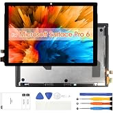 for Microsoft Surface Pro 5 Screen Replacement - for Microsoft Surface Pro 5 / Pro 6 LCD Display for Surface Pro6 LCD Touch Screen 1796 1807 12.3" Digitizer Assembly with Tools (Black)