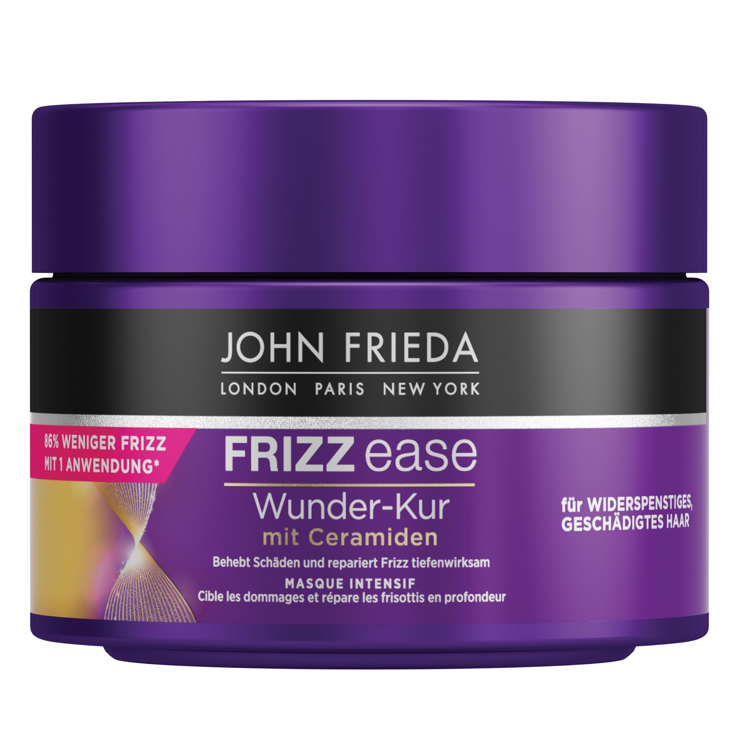 John Frieda Frizz Ease Wonder Treatment - Deeply Effective Hair Treatment - Contents: 250 ml - For Unruly Hair - Intensive Repair and Strengthening
