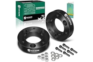 YHTAUTO 2 inch Front Leveling Lift Kit Strut Spacers Fit Ford F-150(Exc. Raptor) 04-25, RWD/4WD, Expedition(Exc. Platinum) 03-18, Lincoln Mark LT 06-08, Front Level Kit w/Hardware Kit Set of 2