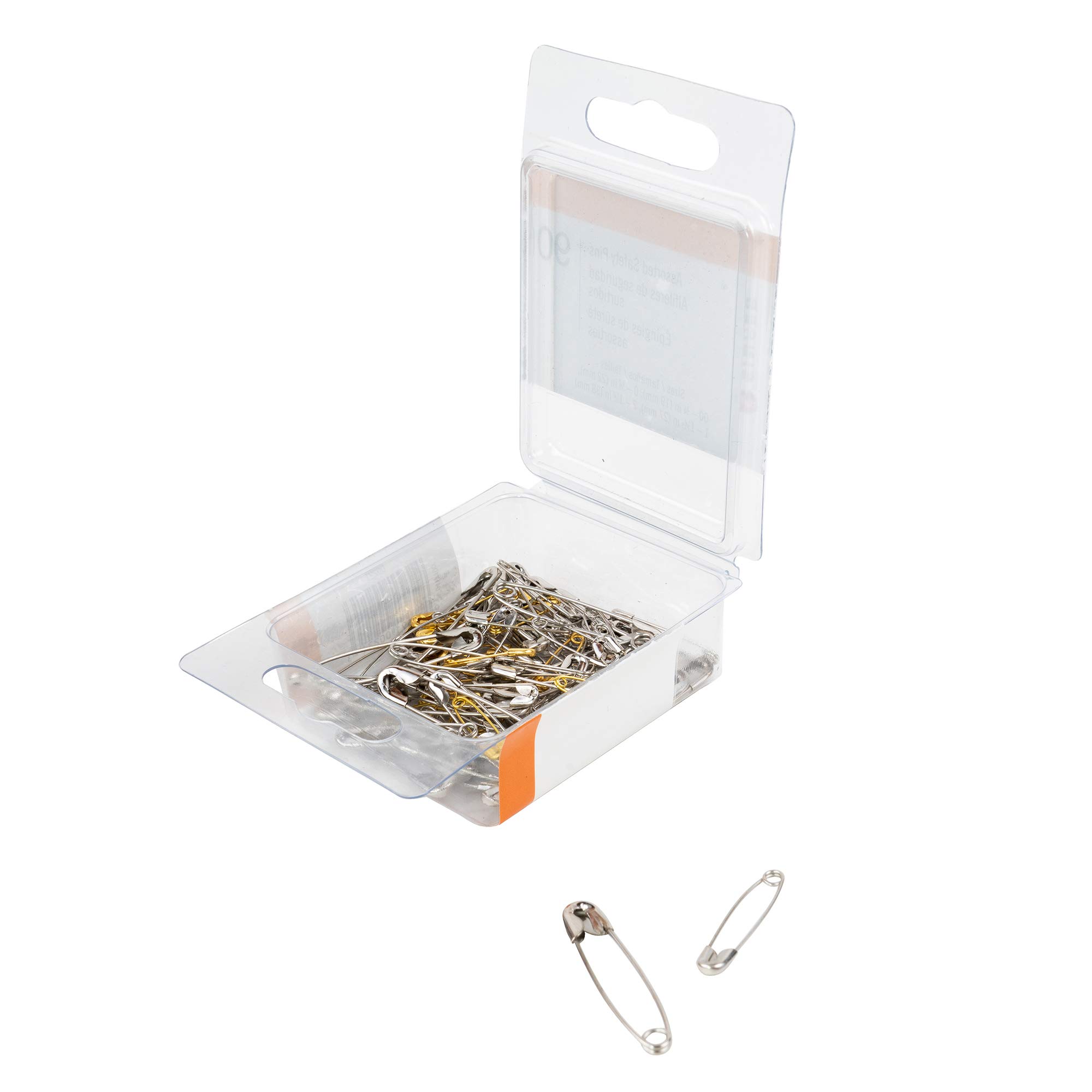 SINGER Asst Safety Pins, Multisize, 90-Count, Size 00-2 Pkg